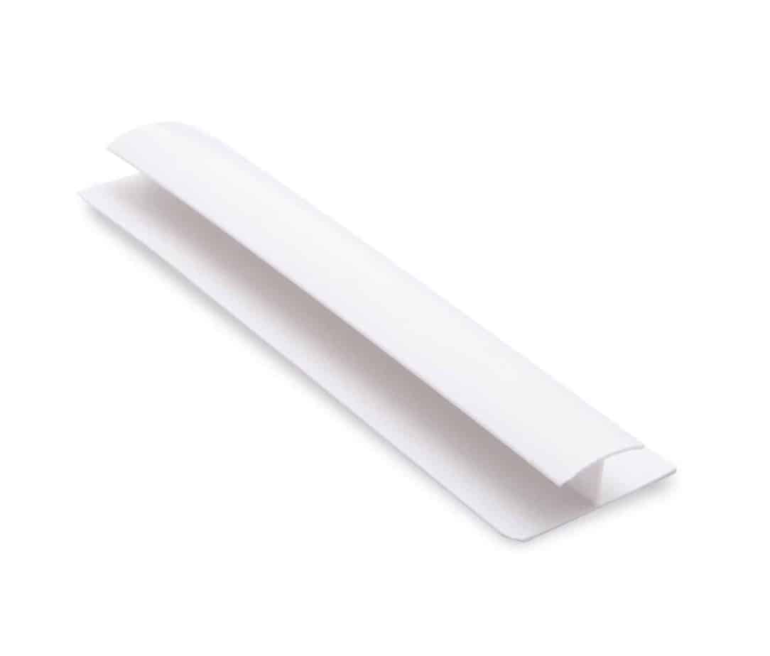 8mm White H Trim - Wall Forma