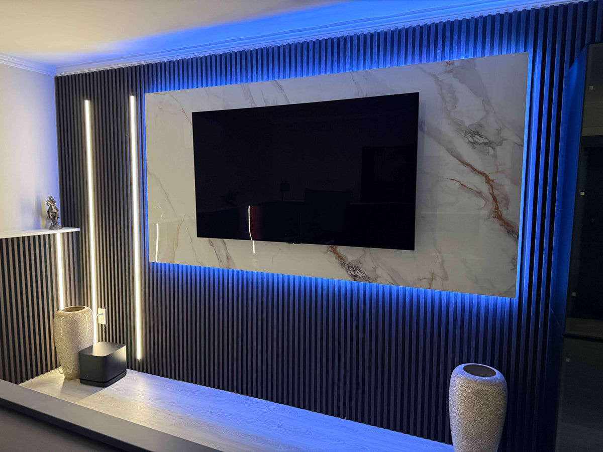 Flexible LED Light Strip 4Pack for Acoustic Wall Panels – With Remote