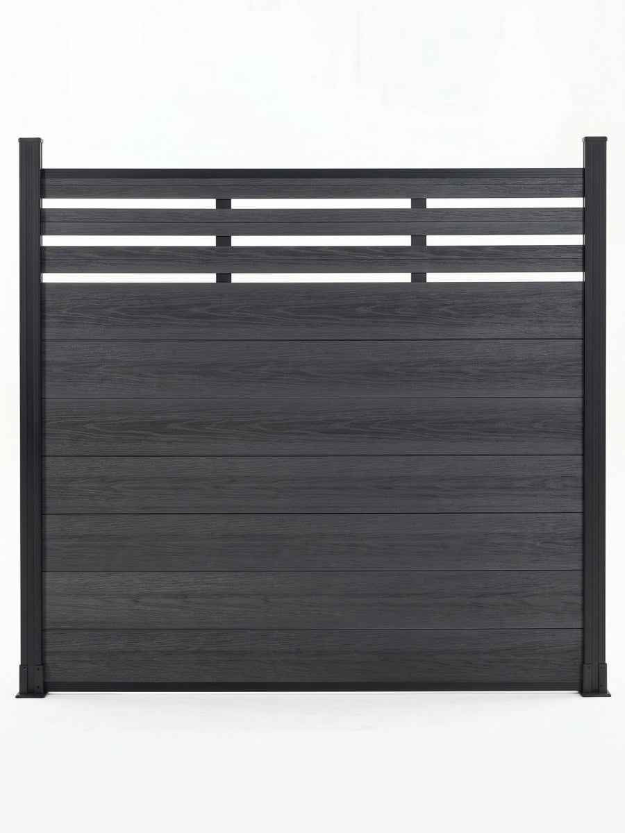 Top Lattice Privacy Composite Fence Wholesale Price  - Black
