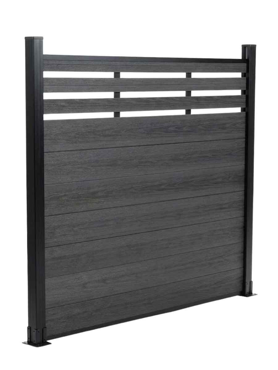 Top Lattice Privacy Composite Fence Wholesale Price  - Black