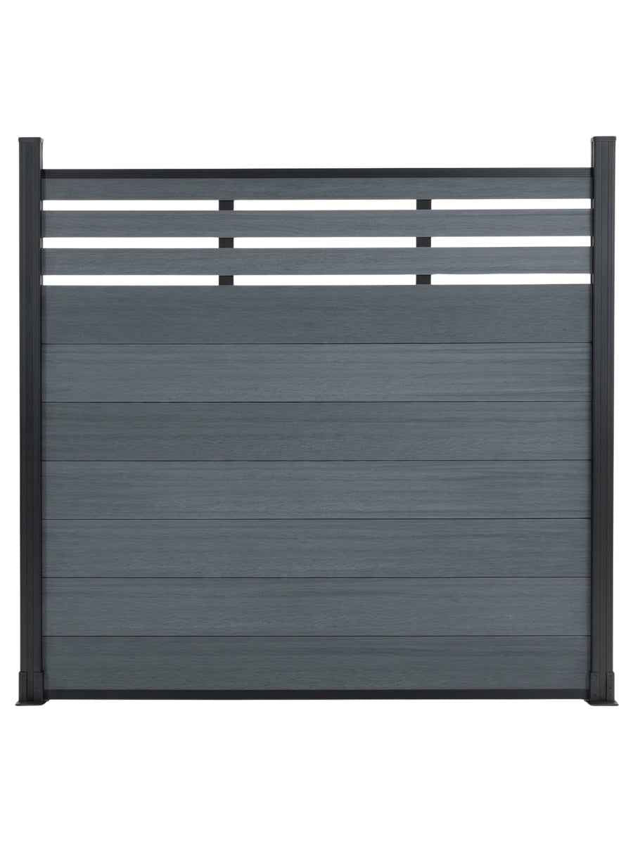 Top Lattice Privacy Composite Fence Wholesale Price  - Light Gray