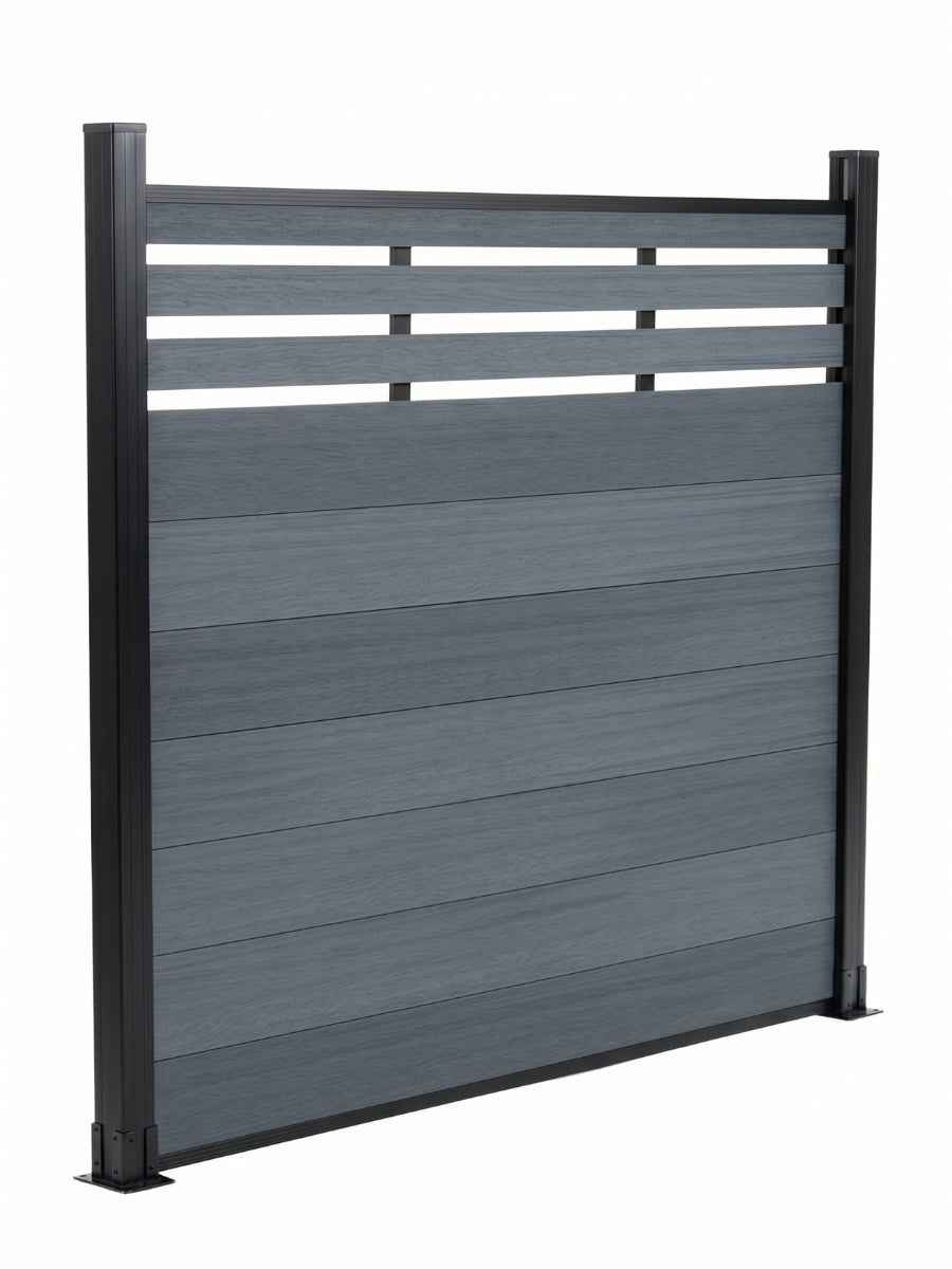Top Lattice Privacy Composite Fence Wholesale Price  - Light Gray
