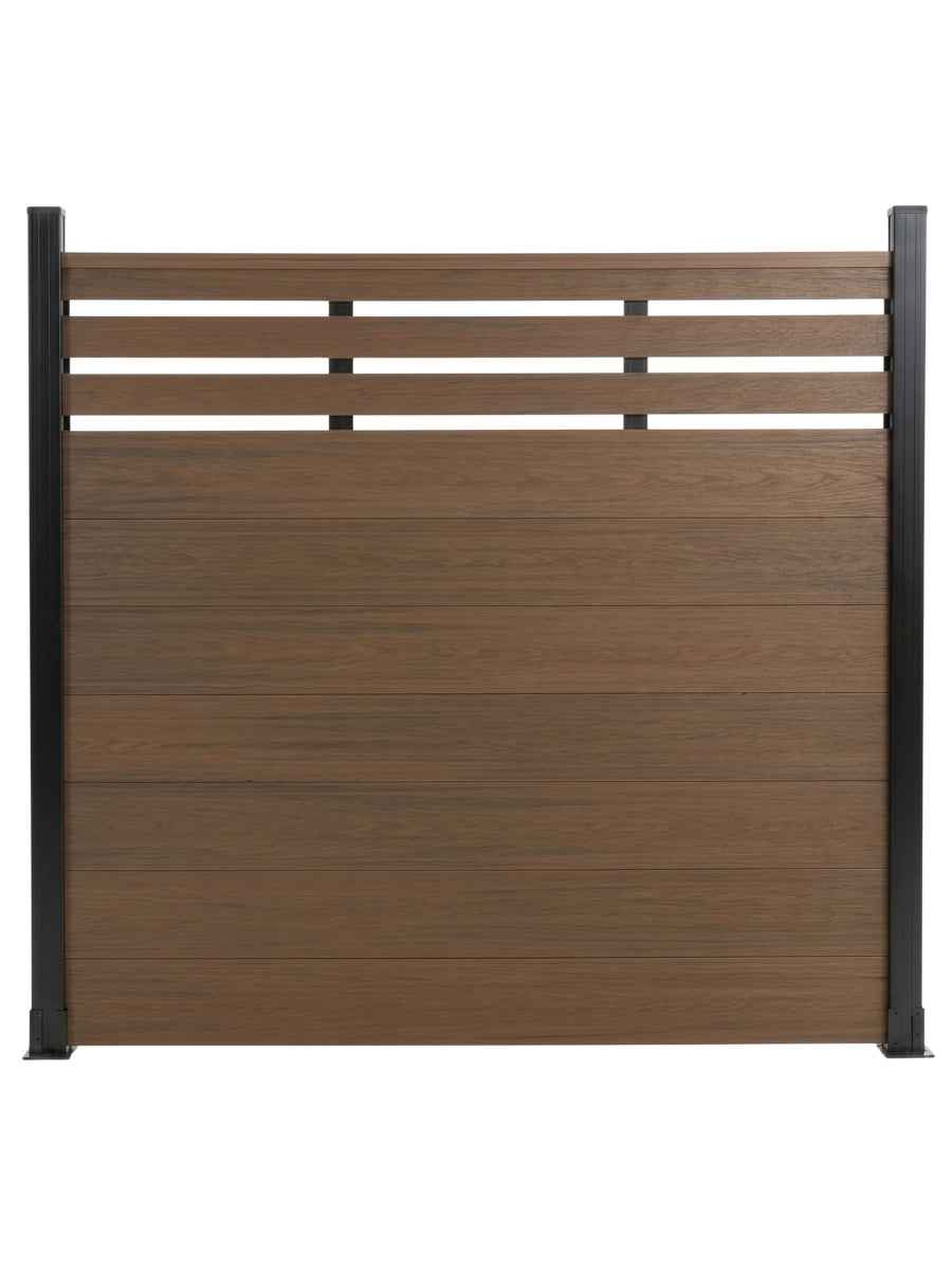 Top Lattice Privacy Composite Fence Wholesale Price  - Walnut