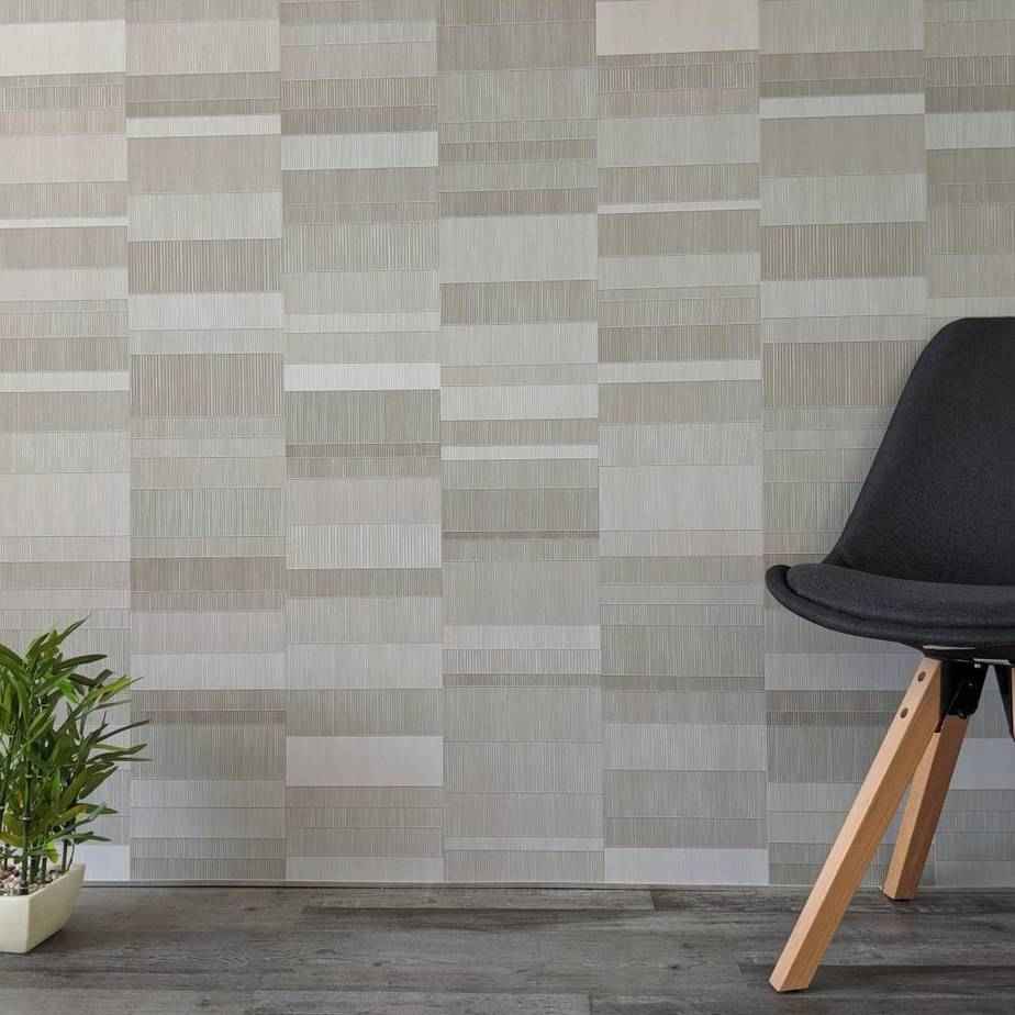 8mm Light Grey Mosaic Bathroom Wall Panel - Pack of 4