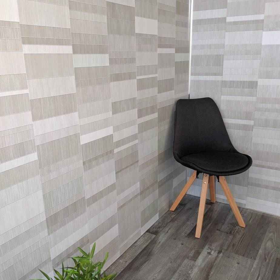 8mm Light Grey Mosaic Bathroom Wall Panel - Pack of 4