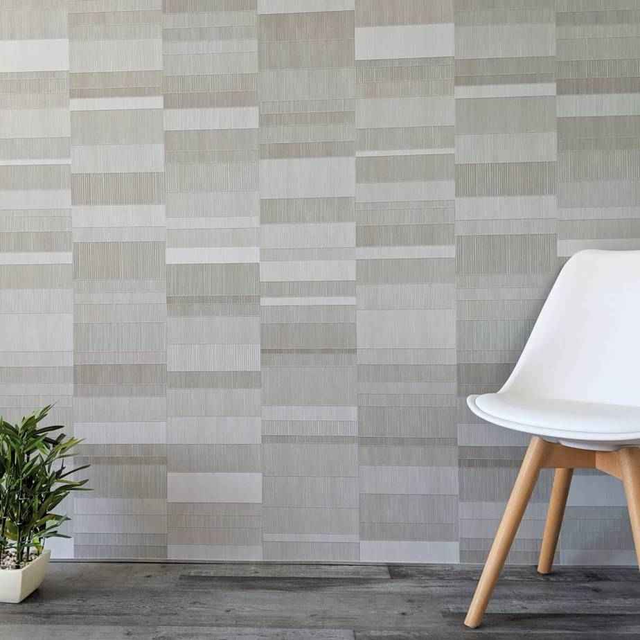 8mm Light Grey Mosaic Bathroom Wall Panel - Pack of 4