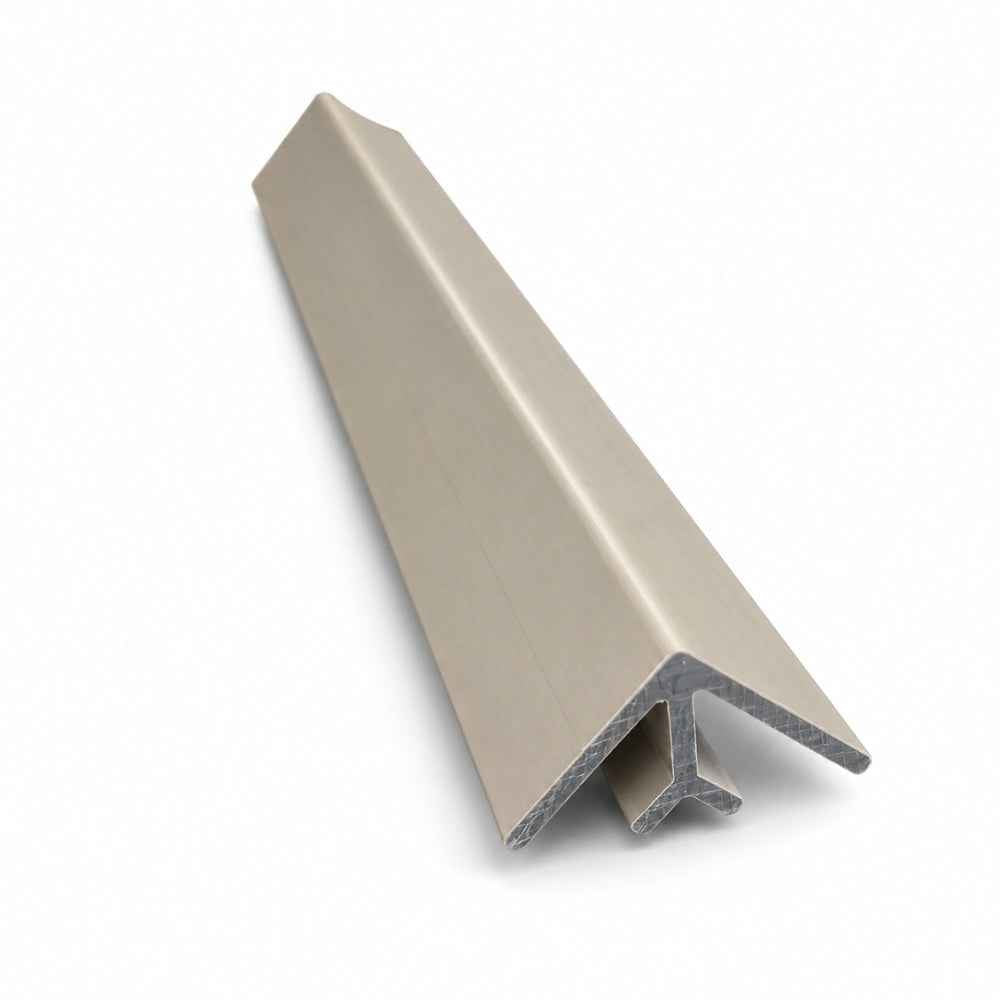 2.6M Light Brown WPC Cladding External Corner Trim