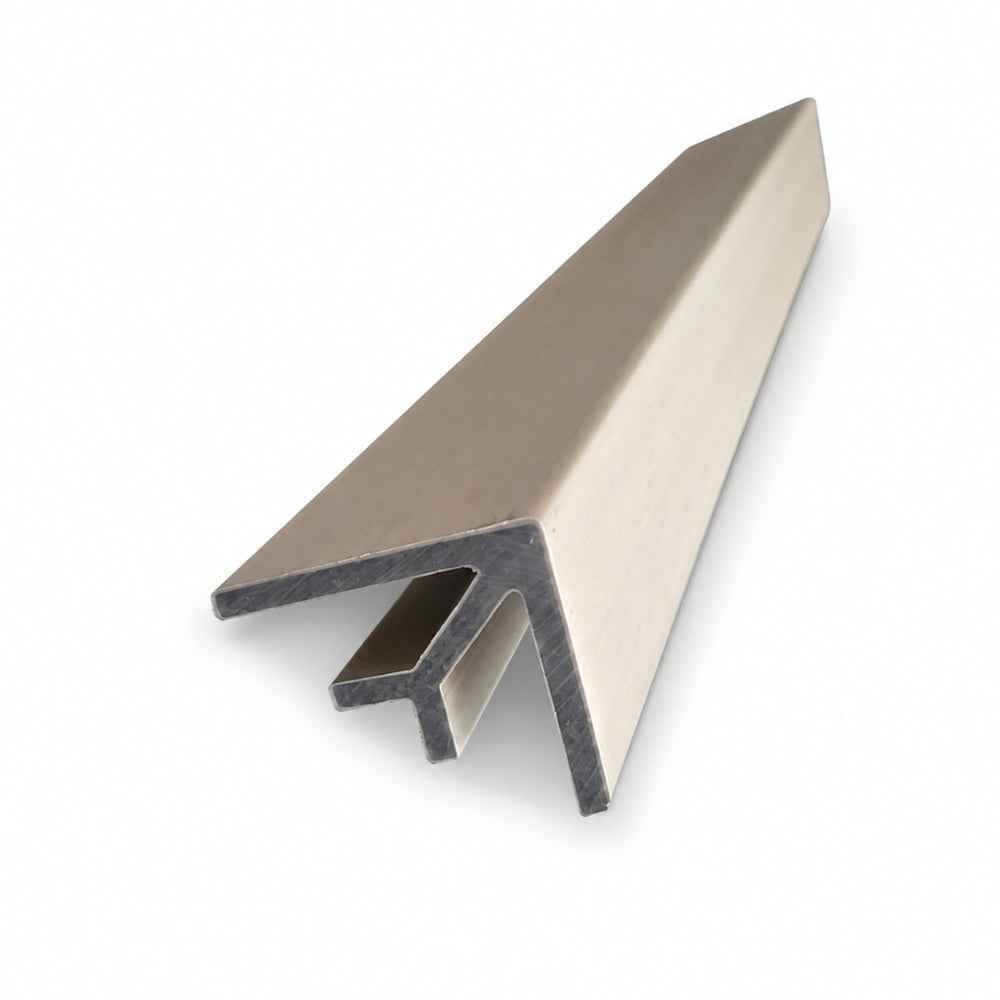 2.6M Light Brown WPC Cladding External Corner Trim