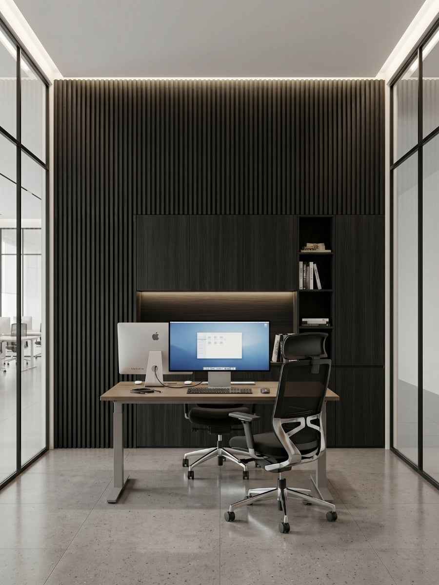 Luxe Noir WPC Fluted 3D Wall Panels |  42.9 sq. ft./Box