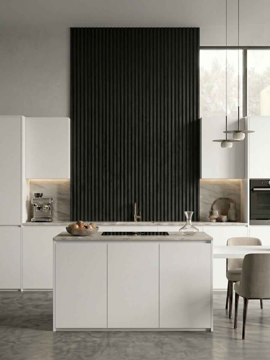 Luxe Noir WPC Fluted 3D Wall Panels |  42.9 sq. ft./Box
