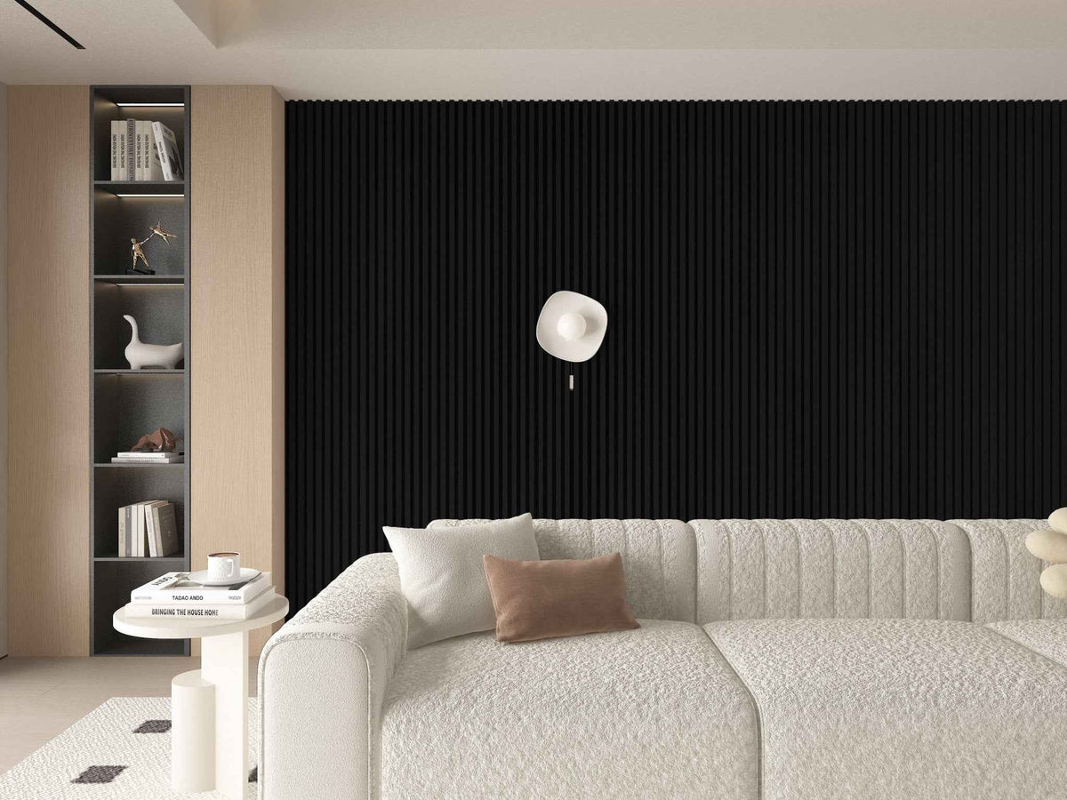 10-Pack Premium Solid Colors  WPC Fluted 3D Wall Paneling |  42.9 sq. ft./Box