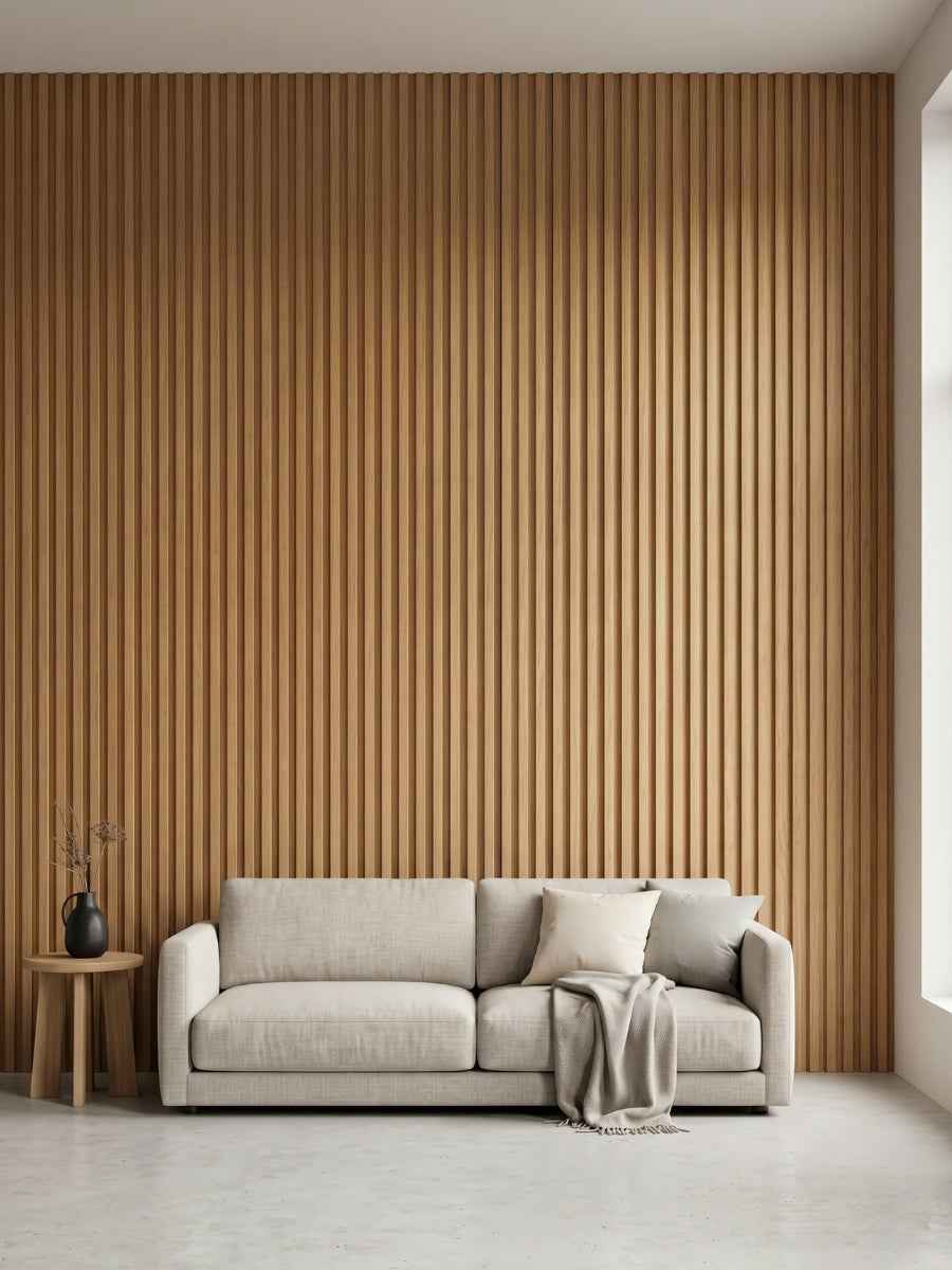 Maple Slate WPC Fluted 3D Wall Panels | 42.9 sq. ft./Box