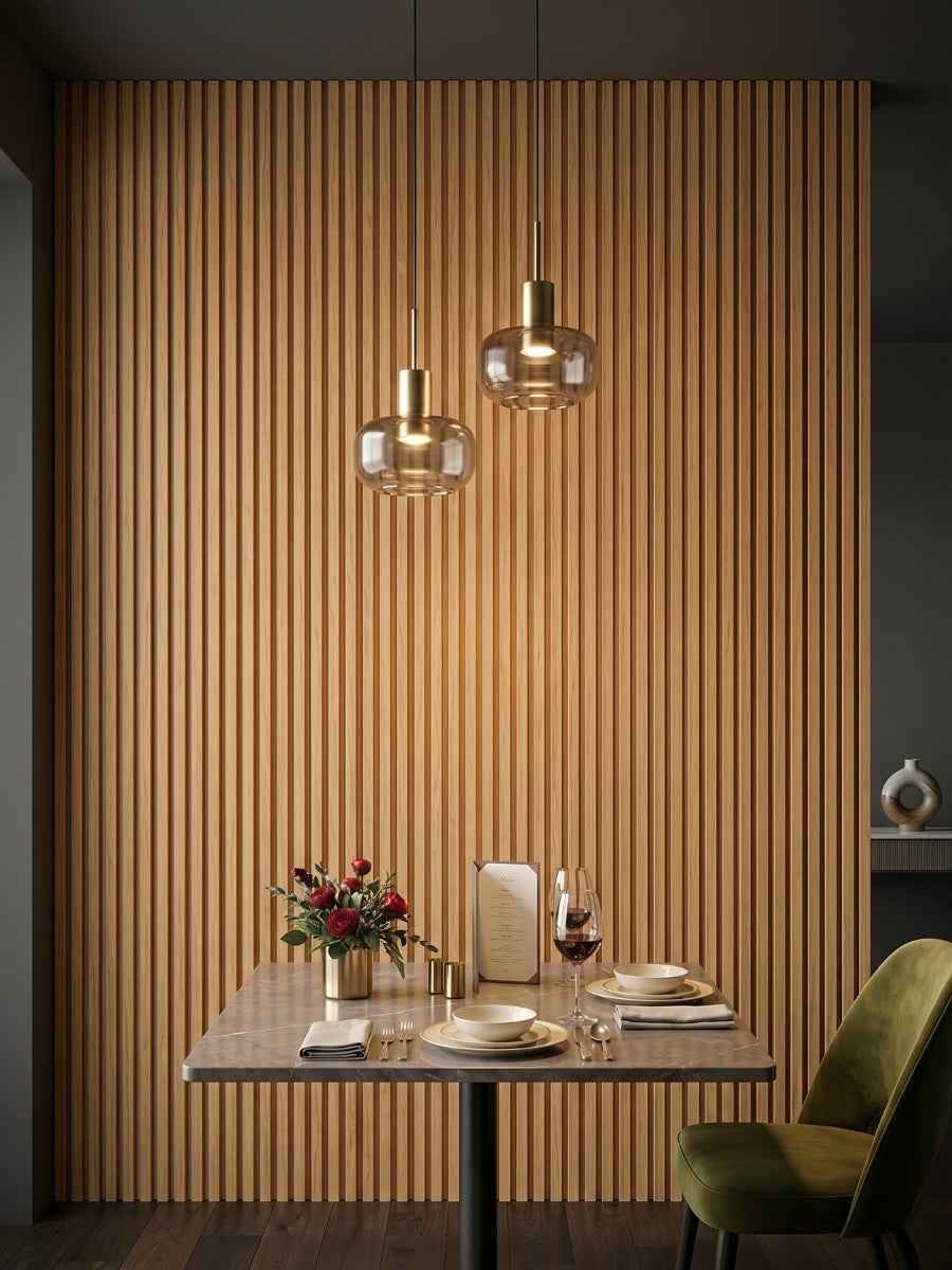 Maple Slate WPC Fluted 3D Wall Panels | 42.9 sq. ft./Box