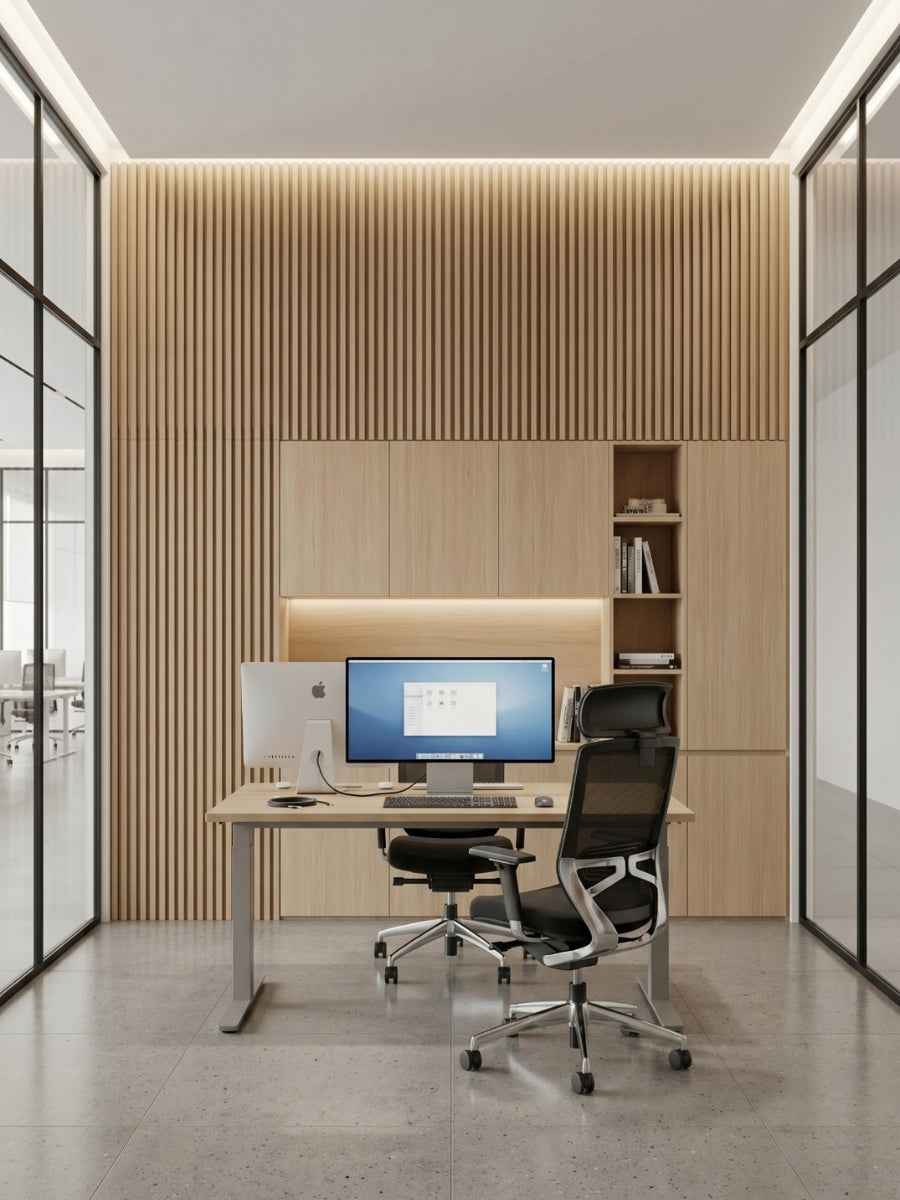 Maple Slate WPC Fluted 3D Wall Panels | 42.9 sq. ft./Box