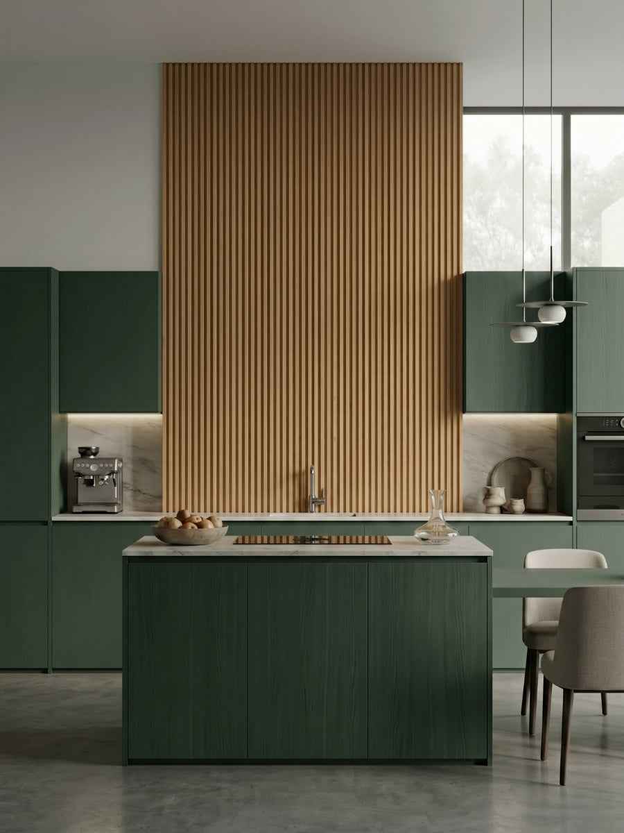 Maple Slate WPC Fluted 3D Wall Panels | 42.9 sq. ft./Box
