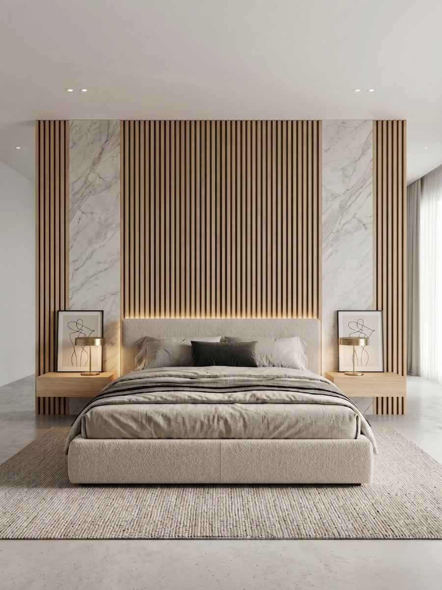 Maple Slate Black WPC Fluted 3D Wall Panels |  42.9 sq. ft./Box