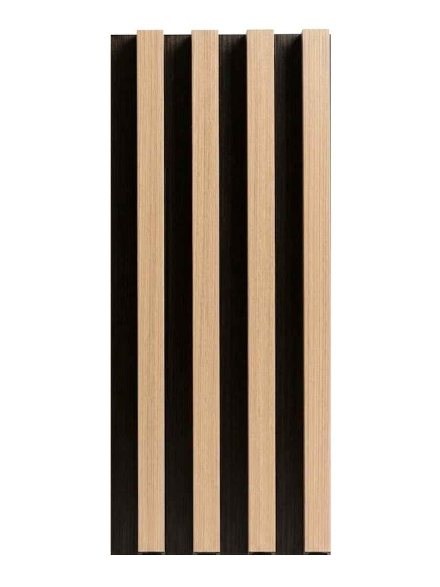 Maple Slate Black WPC Fluted 3D Wall Panels |  42.9 sq. ft./Box