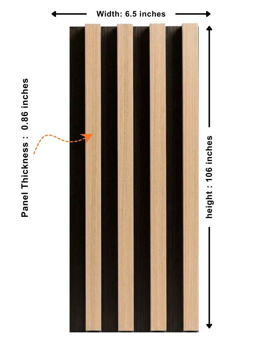 Maple Slate Black WPC Fluted 3D Wall Panels |  42.9 sq. ft./Box