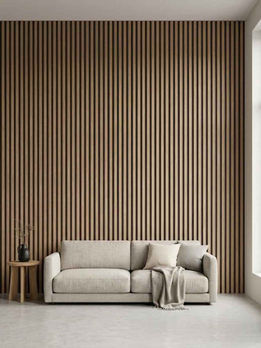Maple Slate Black WPC Fluted 3D Wall Panels |  42.9 sq. ft./Box