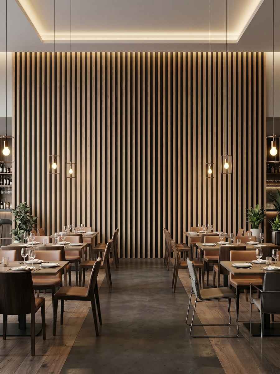 Maple Slate Black WPC Fluted 3D Wall Panels |  42.9 sq. ft./Box