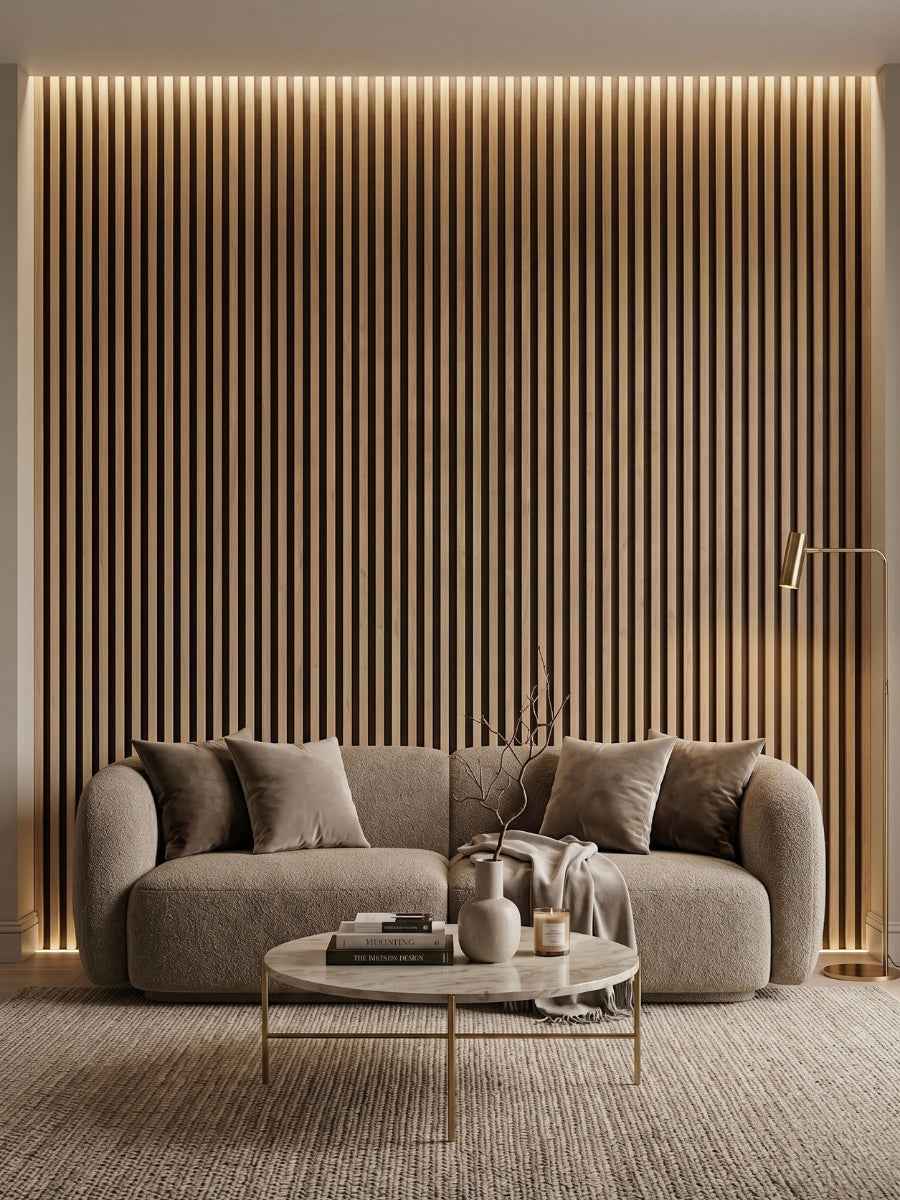 Maple Slate Black WPC Fluted 3D Wall Panels |  42.9 sq. ft./Box