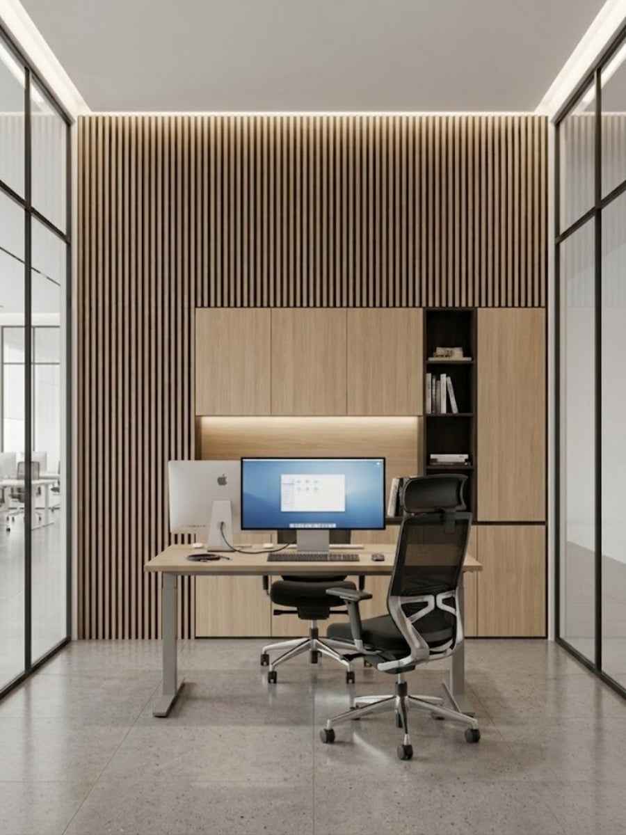 Maple Slate Black WPC Fluted 3D Wall Panels |  42.9 sq. ft./Box