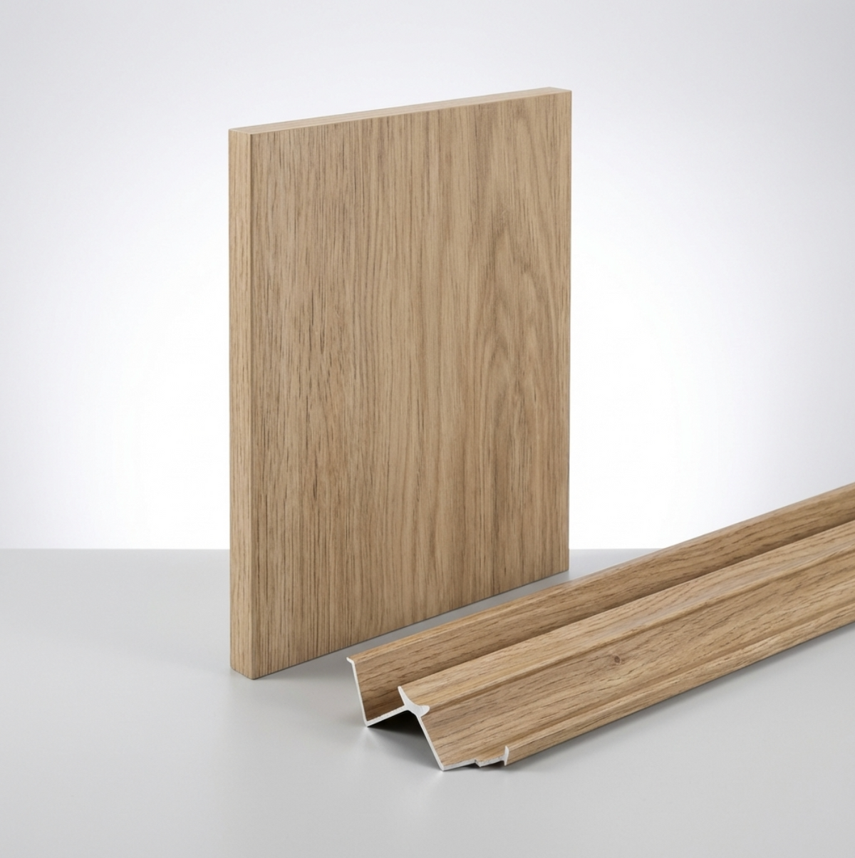 Commercial Grade White Oak Veneer Wall Panels | 108" x 48" | Waterproof & Bendable