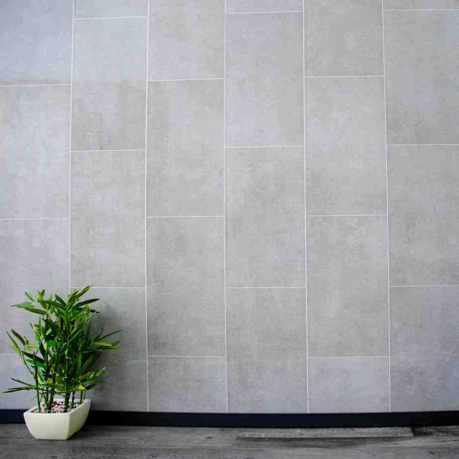 8mm Modern Grey Tile Effect Bathroom Wall Panel - Pack of 4 - Wall Forma