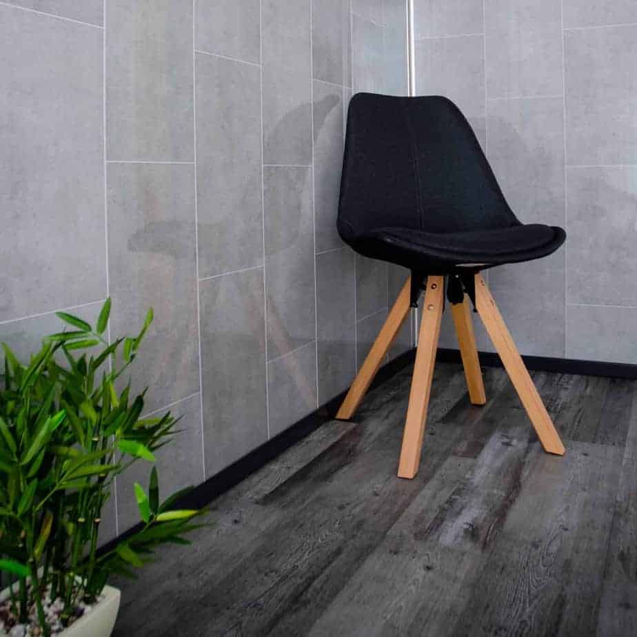 8mm Modern Grey Tile Effect Bathroom Wall Panel - Pack of 4 - Wall Forma