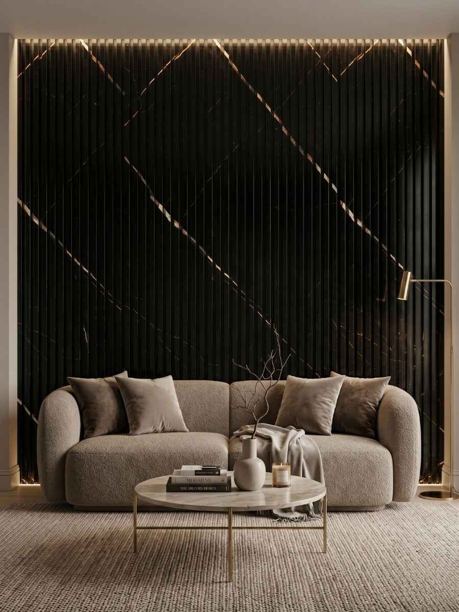 Noir Royale WPC Fluted 3D Wall Panels |  42.9 sq. ft./Box