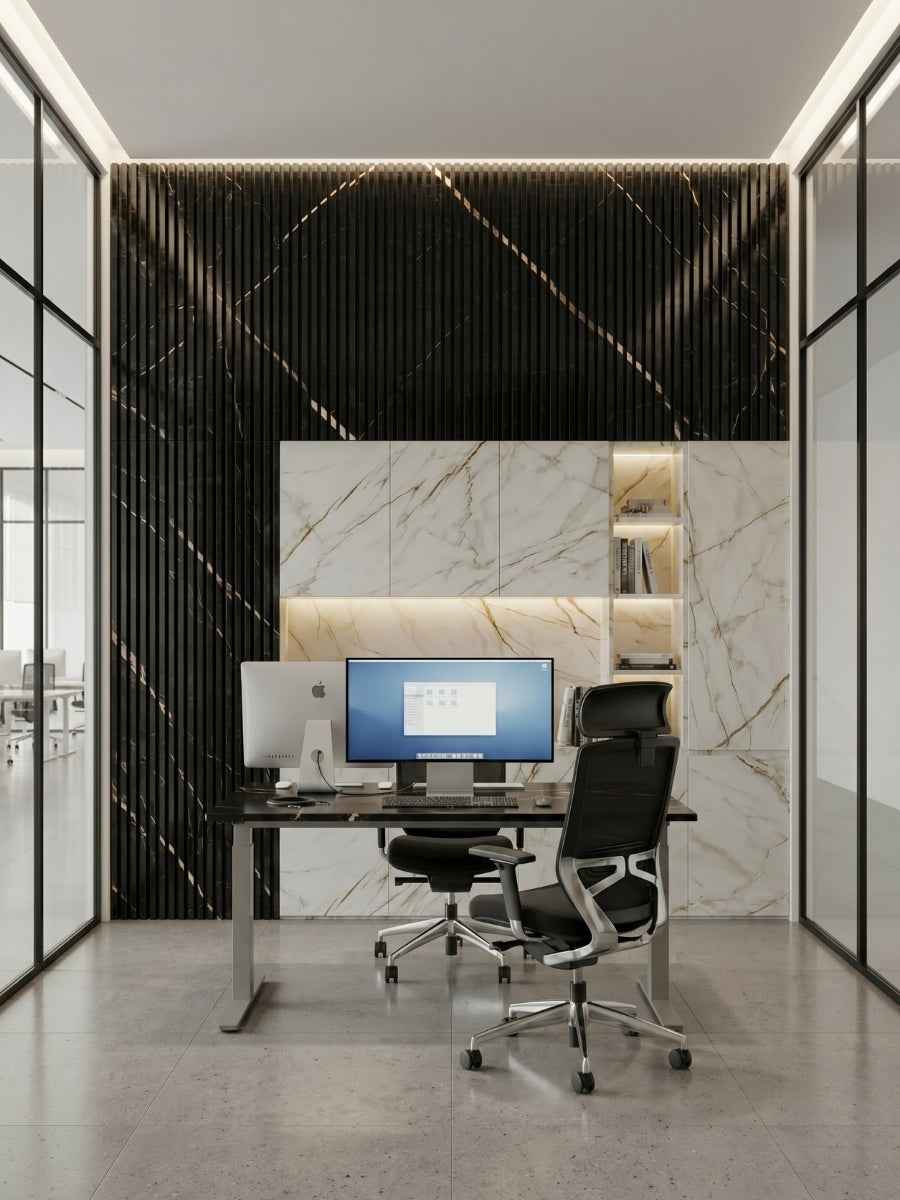 Noir Royale WPC Fluted 3D Wall Panels |  42.9 sq. ft./Box