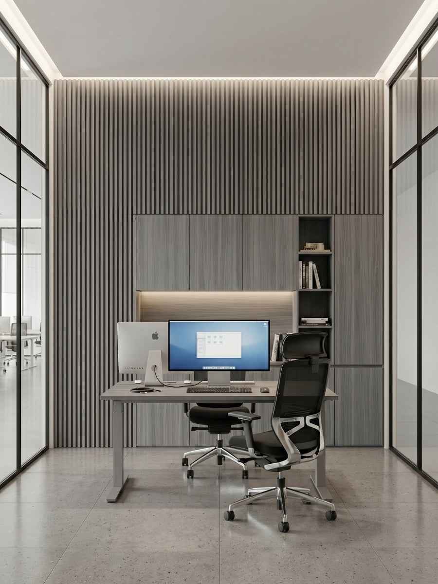 Oak Gray WPC Fluted 3D Wall Panels |  42.9 sq. ft./Box