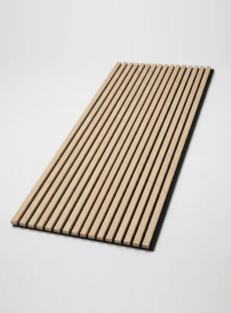 Oak Acoustic Wood Slat Wall Panel | Premium 3-Sided Veneer | Sound-Absorbing - Wall Forma