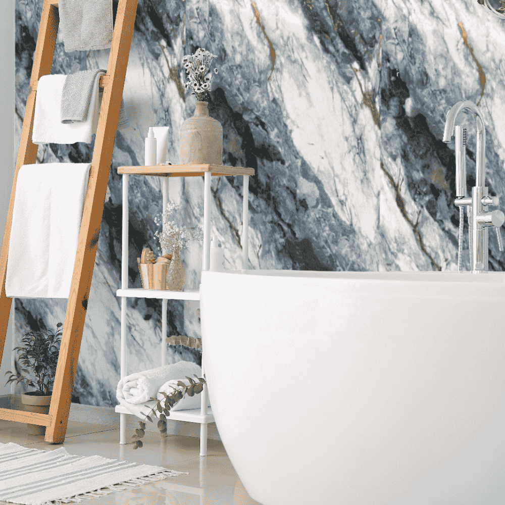 10mm Ocean Blue Gloss Shower Panel 1M x 2.4M - Wall Forma