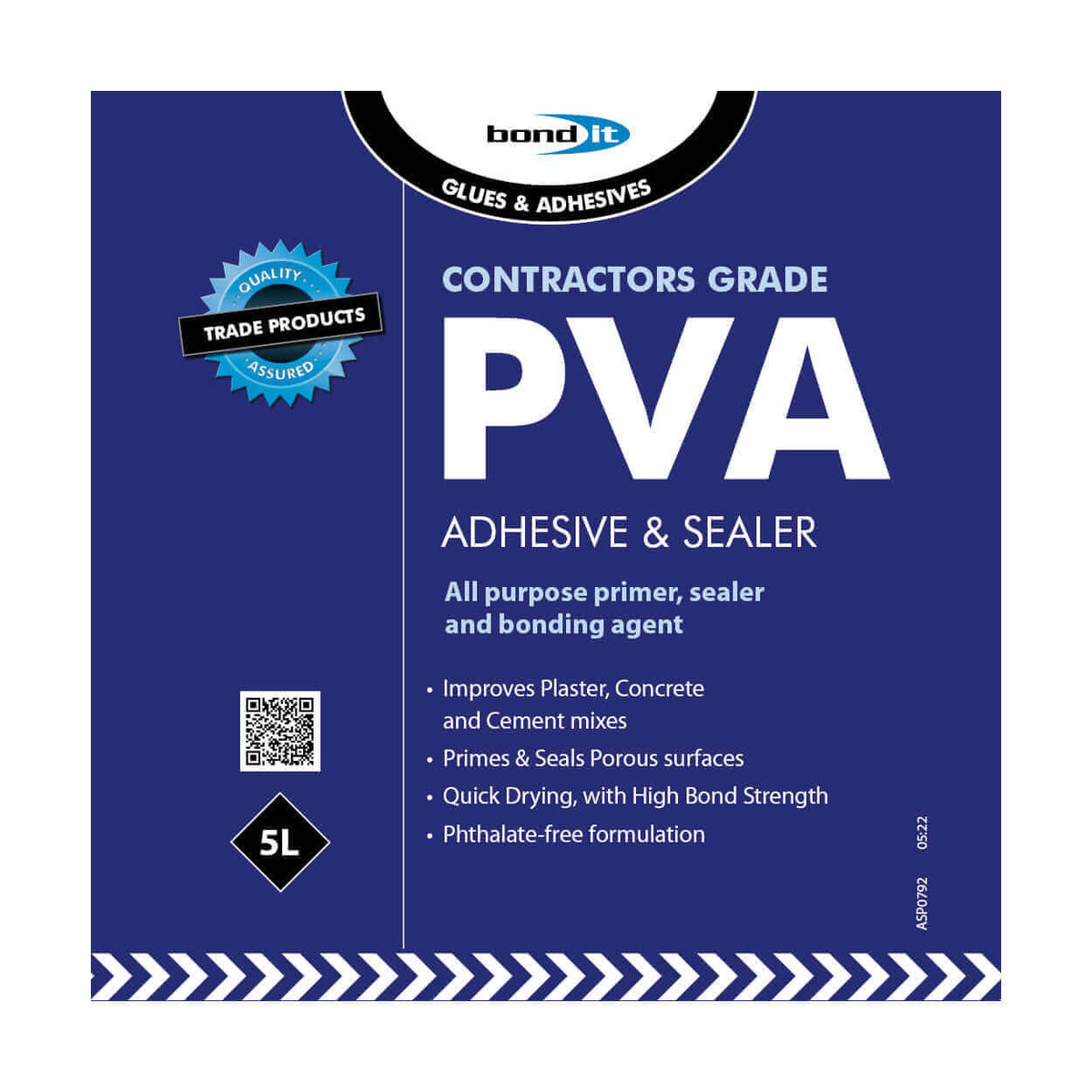 PVA Adhesive & Sealer (5 Litre) - Wall Forma