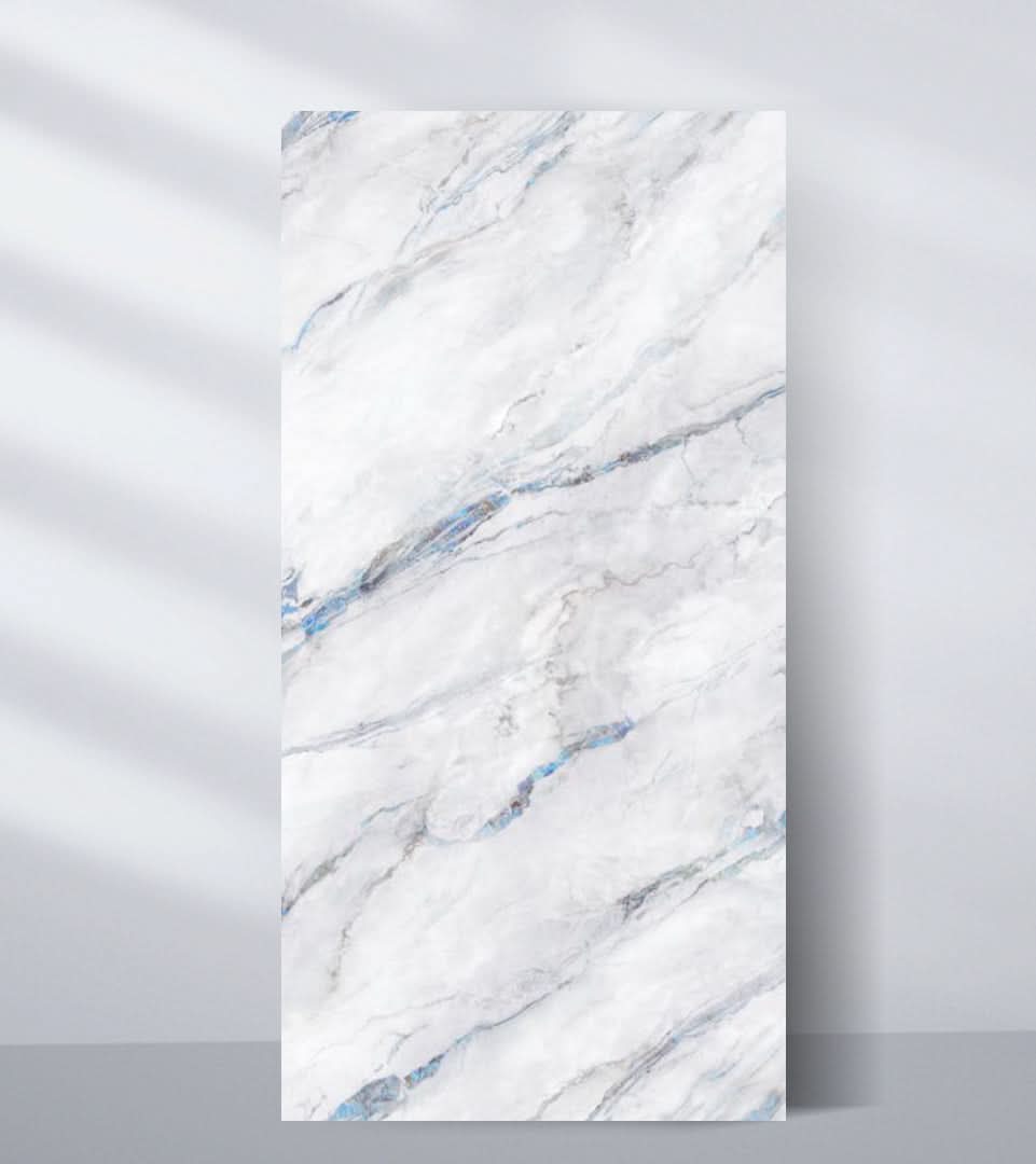 3D Bluewave PVC Marble Sheets UV Protected | Waterproof | 4x8 ft (32 sq. ft) - Wall Forma
