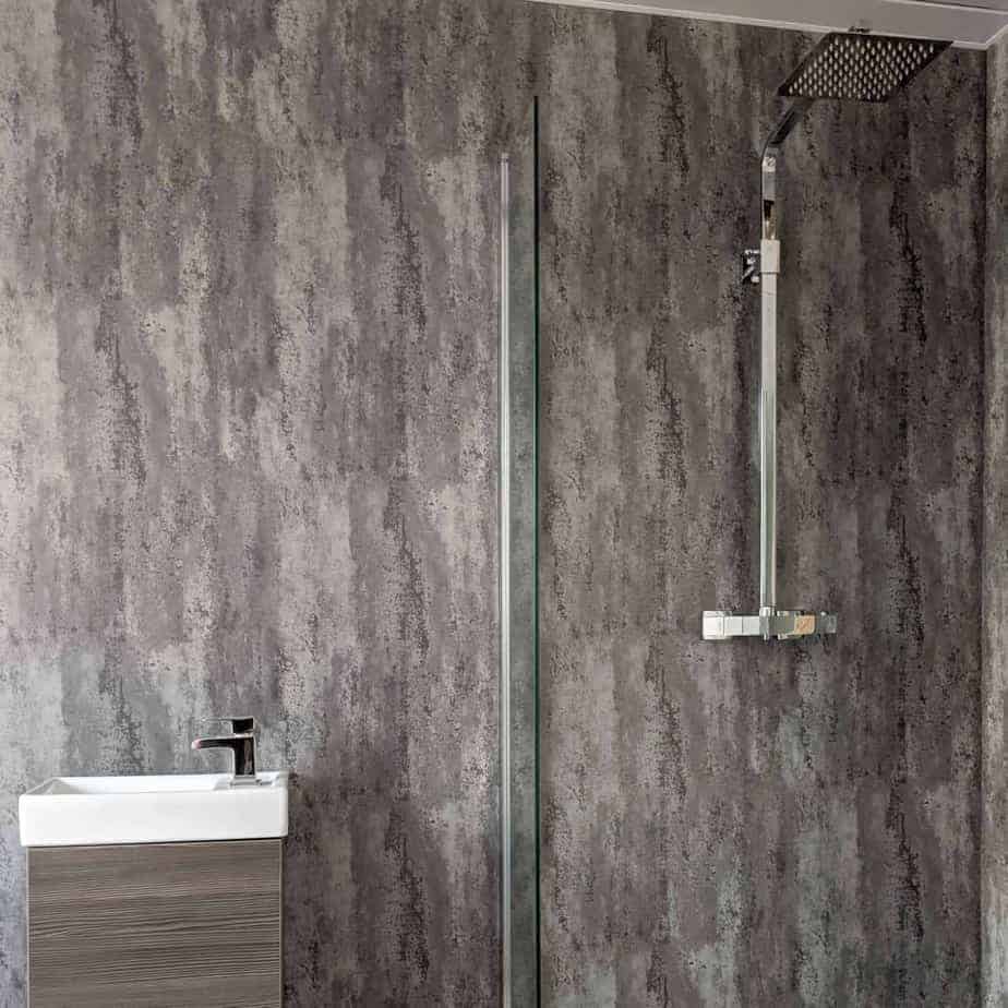 10mm Polished Concrete Matt Shower Panel 1M x 2.4M - Wall Forma