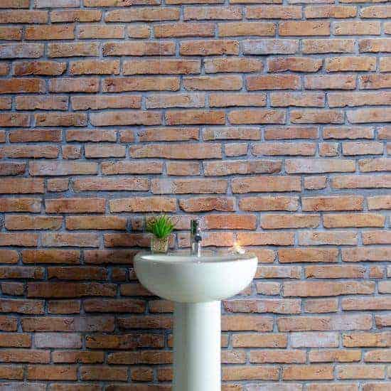8mm Red Brick Effect Bathroom Wall Panel - Pack of 4 - Wall Forma