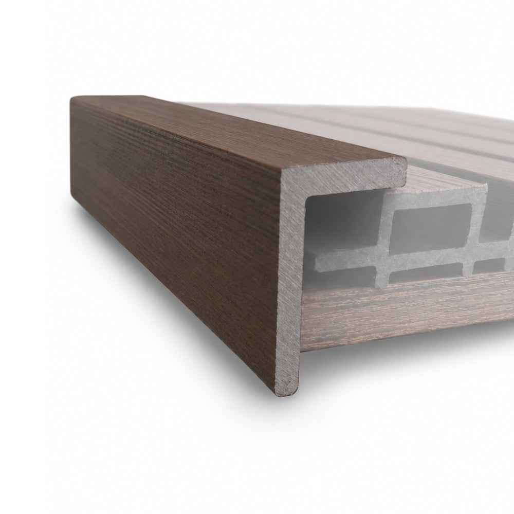 2.6M Rosewood WPC Cladding L Trim