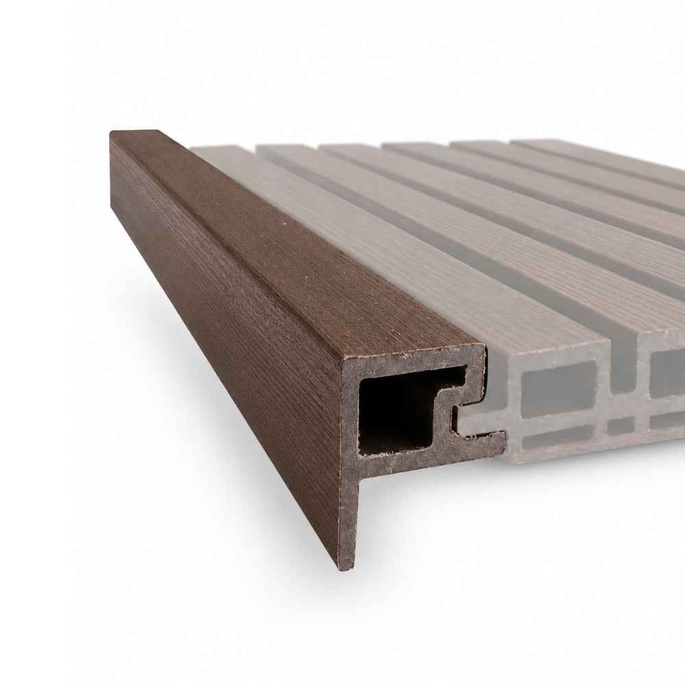 2.6M Rosewood WPC Cladding Starter Trim