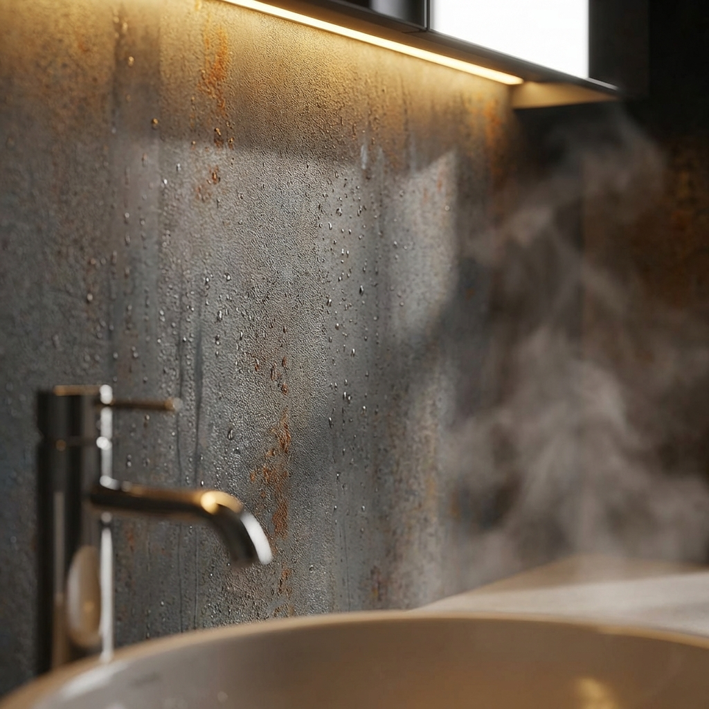 Dark Charcoal Stone Panels - Waterproof Rough Texture PVC Sheets - Wall Forma