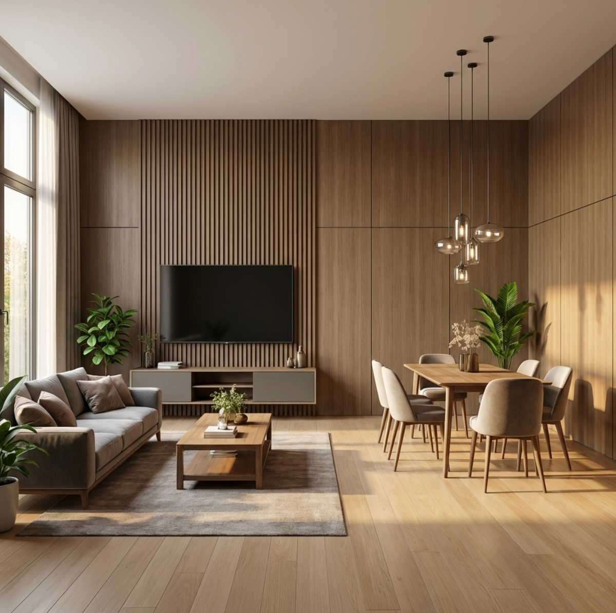 Royal Oak Wood Veneer Panel – 9x4 ft, 8 mm, Fireproof, Waterproof & Scratch-Resistant