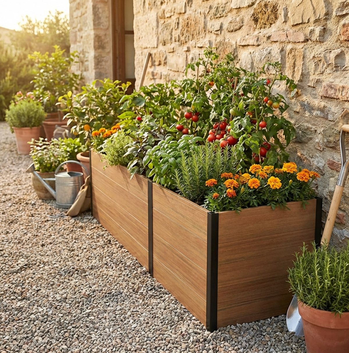 Modular Raised Garden Bed – Expandable Rectangular & Square Design (No bottom panel) - Wall Forma