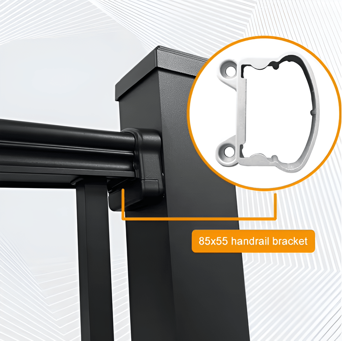 6-ft x 42-in Composite Railing Kit - Durable, Easy to Install & Low-Maintenance - Wall Forma