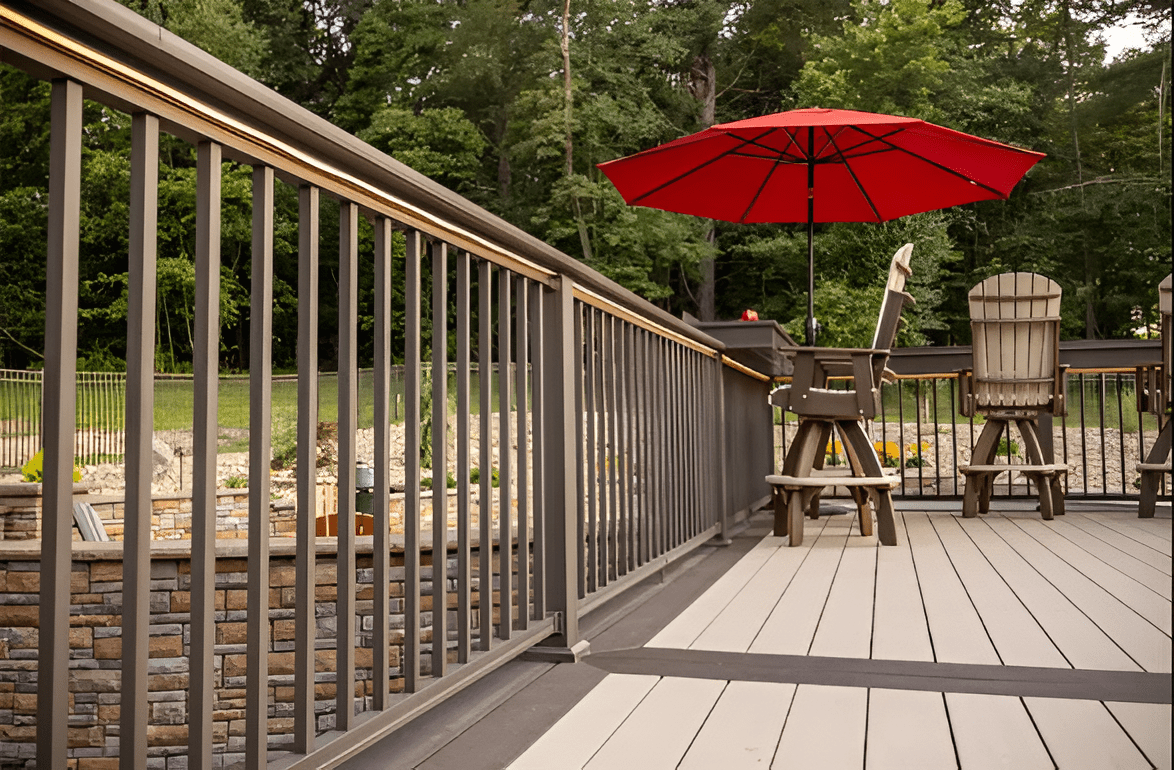 6-ft x 42-in Composite Railing Kit - Durable, Easy to Install & Low-Maintenance - Wall Forma