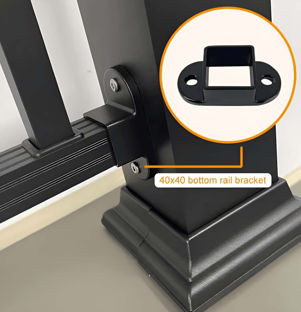 6-ft x 42-in Composite Railing Kit - Durable, Easy to Install & Low-Maintenance - Wall Forma