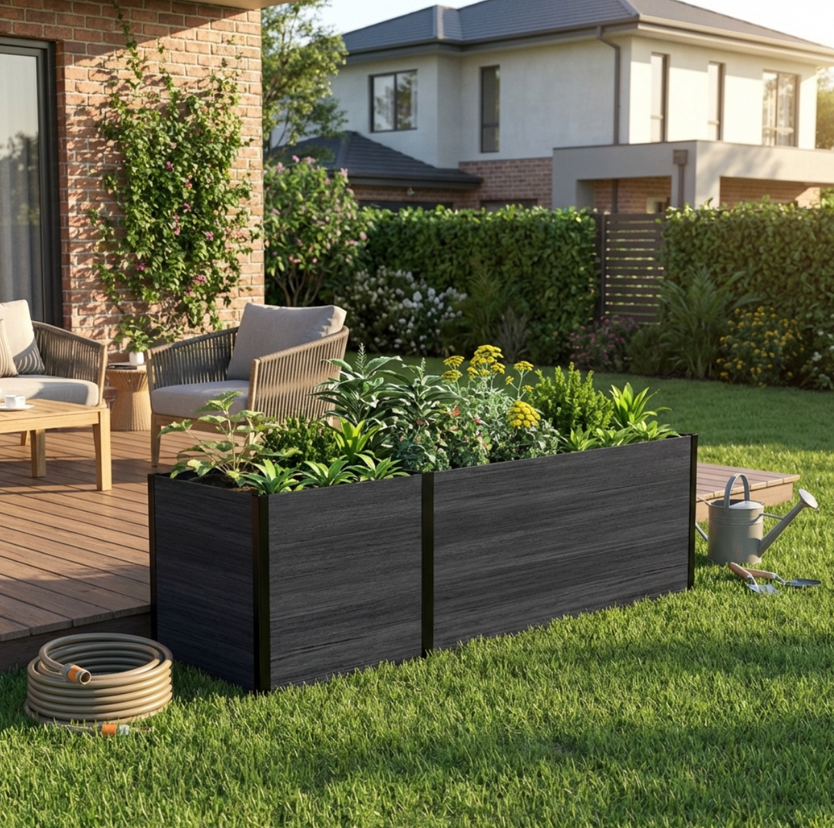 Modular Raised Garden Bed – Expandable Rectangular & Square Design (No bottom panel) - Wall Forma