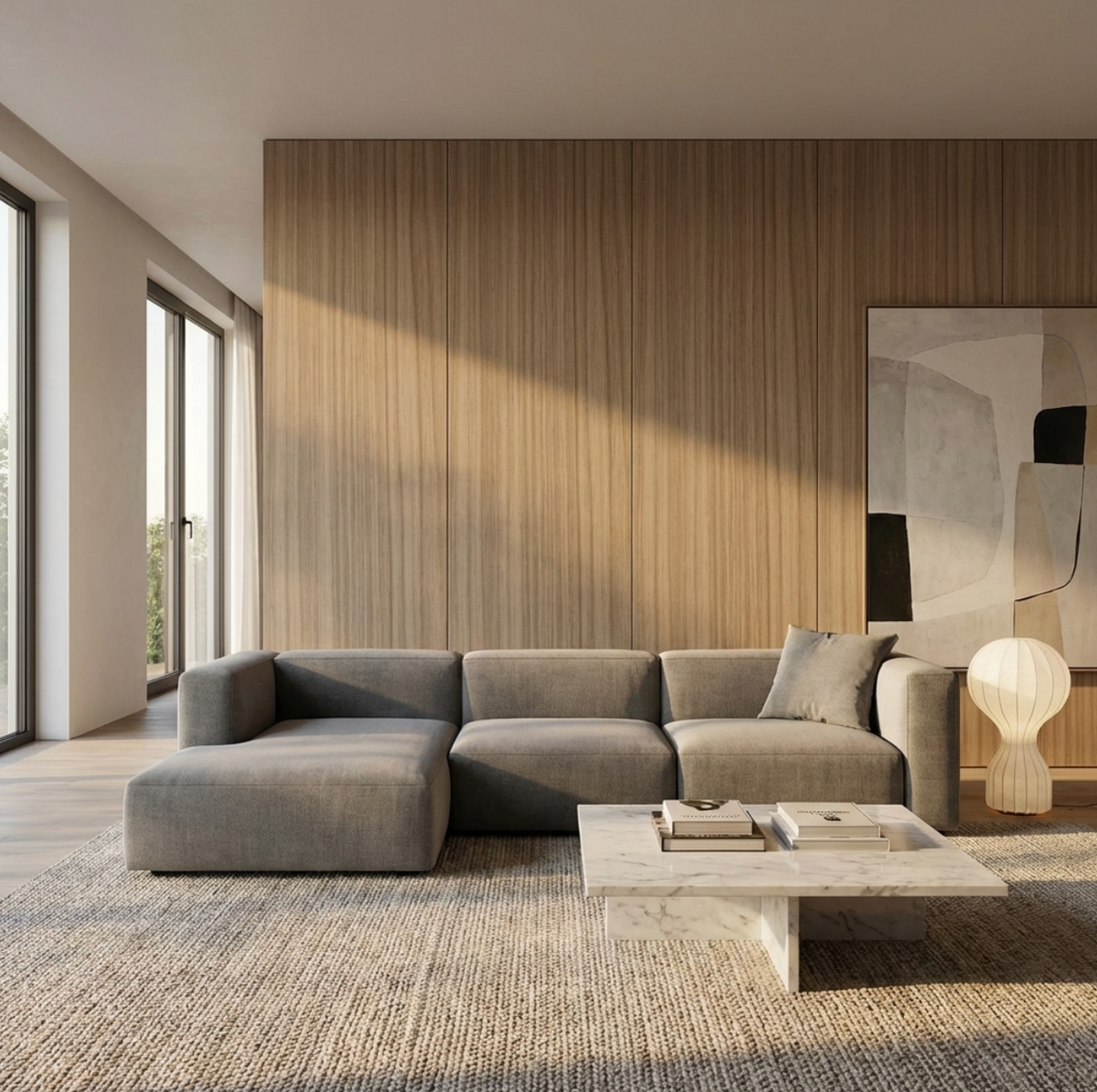 Commercial Grade Ash Wood Veneer Wall Panels | 108" x 48" | Waterproof & Bendable - Wall Forma