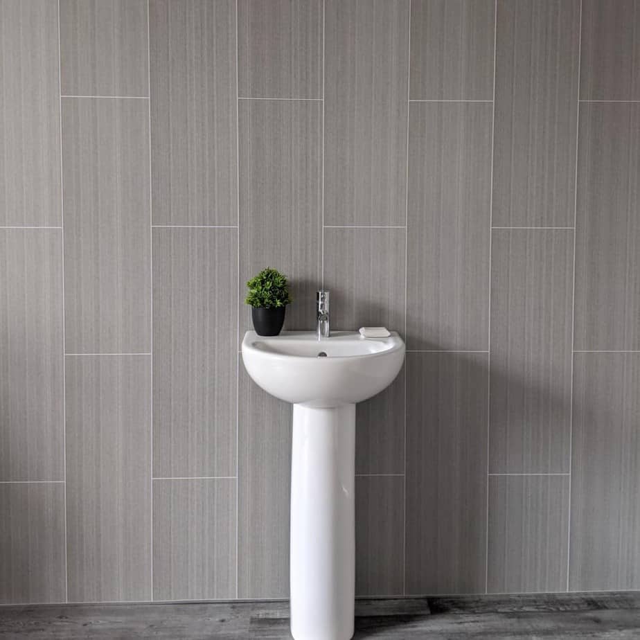 8mm Seagrass Large Tile Effect Bathroom Wall Panel - Pack of 4 - Wall Forma