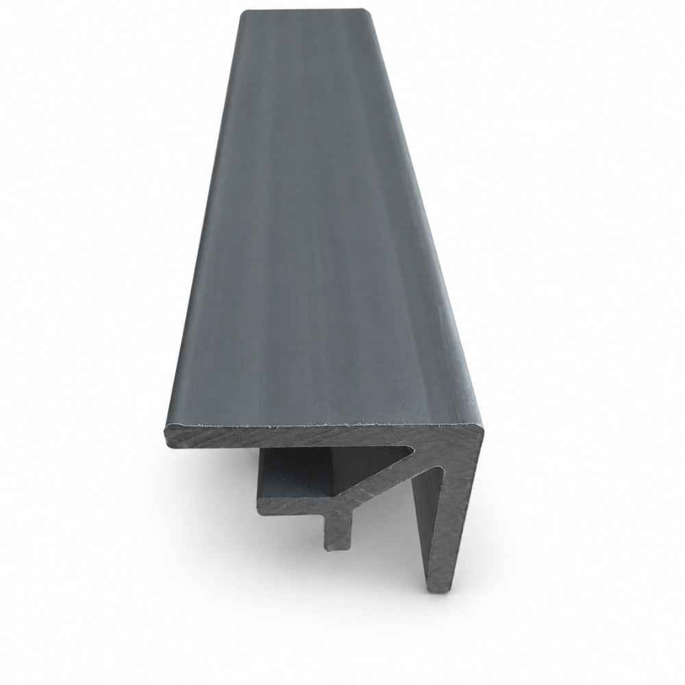 2.6M Silver Grey WPC Cladding External Corner Trim